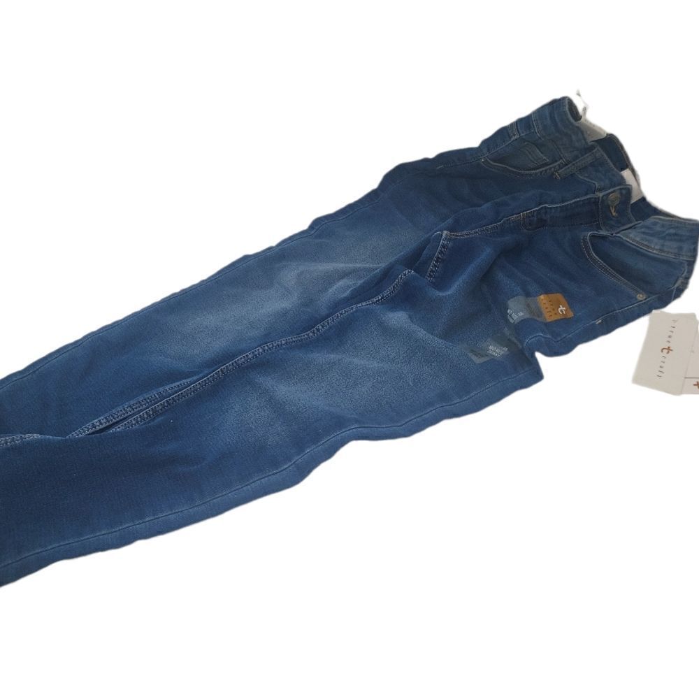 True Craft Plus Size Denim Jeans 16 Blue Skinny Leg Mid Rise Wash Stretch